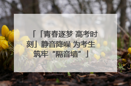 「青春逐梦 高考时刻」静音降噪 为考生筑牢“隔音墙”