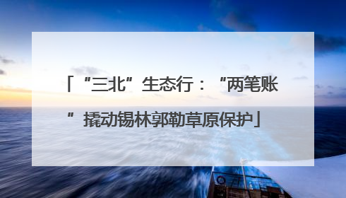 “三北”生态行：“两笔账”撬动锡林郭勒草原保护