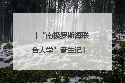 “南极罗斯海联合大学”诞生记