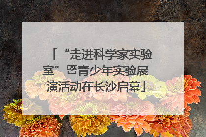 “走进科学家实验室”暨青少年实验展演活动在长沙启幕