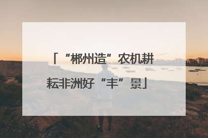 “郴州造”农机耕耘非洲好“丰”景