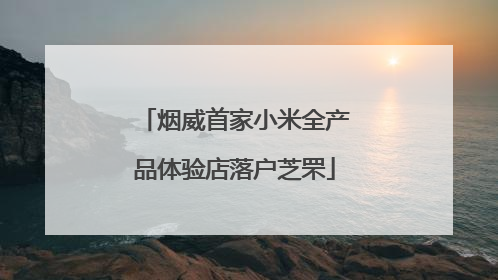 烟威首家小米全产品体验店落户芝罘