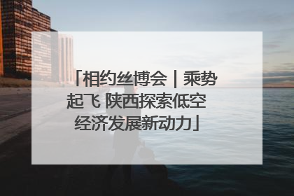 相约丝博会｜乘势起飞 陕西探索低空经济发展新动力