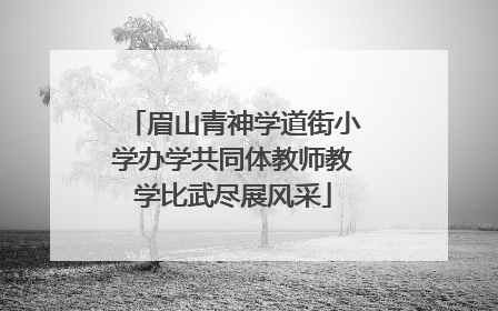 眉山青神学道街小学办学共同体教师教学比武尽展风采