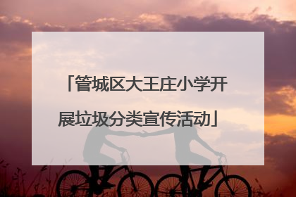 管城区大王庄小学开展垃圾分类宣传活动