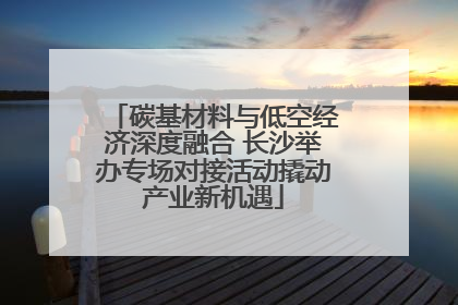 碳基材料与低空经济深度融合 长沙举办专场对接活动撬动产业新机遇