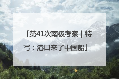 第41次南极考察｜特写：港口来了中国船