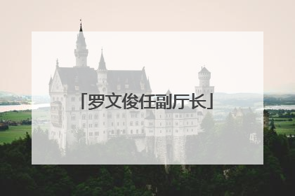 罗文俊任副厅长