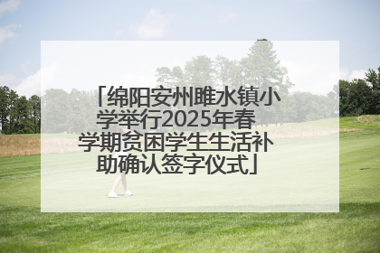 绵阳安州雎水镇小学举行2025年春学期贫困学生生活补助确认签字仪式