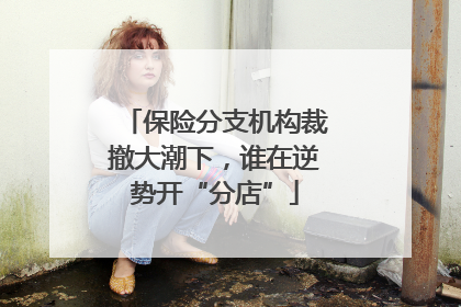 保险分支机构裁撤大潮下，谁在逆势开“分店”