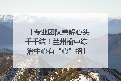 专业团队善解心头千千结！兰州榆中综治中心有“心”招