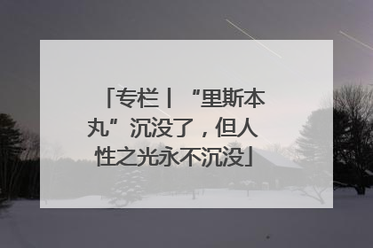 专栏丨“里斯本丸”沉没了，但人性之光永不沉没