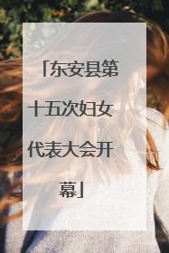 东安县第十五次妇女代表大会开幕