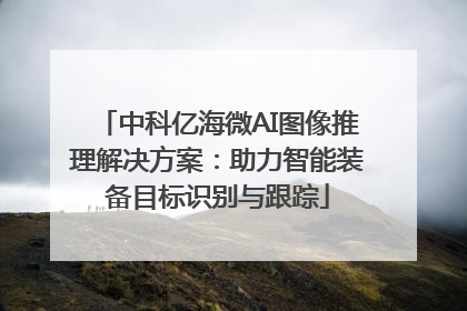 中科亿海微AI图像推理解决方案：助力智能装备目标识别与跟踪