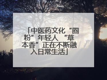 中医药文化“圈粉”年轻人 “草本香”正在不断融入日常生活