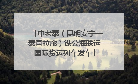 中老泰（昆明安宁—泰国拉廊）铁公海联运国际货运列车发车