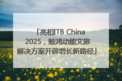 亮相ITB China 2025，鲸鸿动能文旅解决方案开辟增长新路径