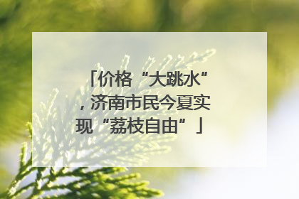 价格“大跳水”，济南市民今夏实现“荔枝自由”