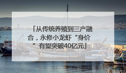 从传统养殖到三产融合，永修小龙虾“身价”有望突破40亿元