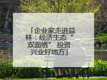 企业家走进益林：经济生态“双面绣” 投资兴业好地方