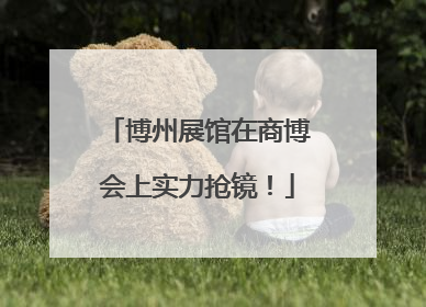博州展馆在商博会上实力抢镜！