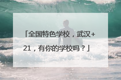 全国特色学校，武汉+21，有你的学校吗？