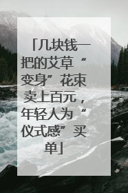 几块钱一把的艾草“变身”花束卖上百元，年轻人为“仪式感”买单