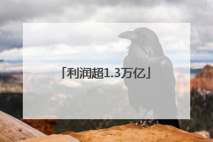 利润超1.3万亿