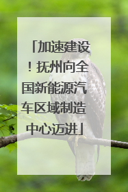 加速建设！抚州向全国新能源汽车区域制造中心迈进