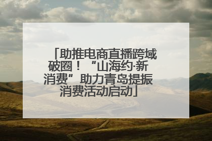 助推电商直播跨域破圈！“山海约·新消费”助力青岛提振消费活动启动