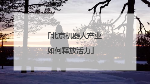 北京机器人产业如何释放活力