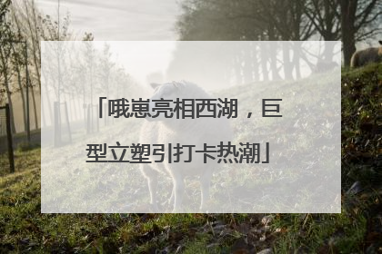 哦崽亮相西湖，巨型立塑引打卡热潮
