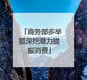商务部多举措深挖潜力提振消费