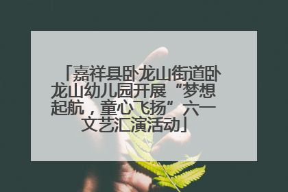 嘉祥县卧龙山街道卧龙山幼儿园开展“梦想起航，童心飞扬”六一文艺汇演活动