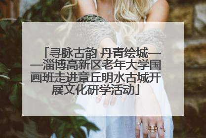 寻脉古韵 丹青绘城——淄博高新区老年大学国画班走进章丘明水古城开展文化研学活动