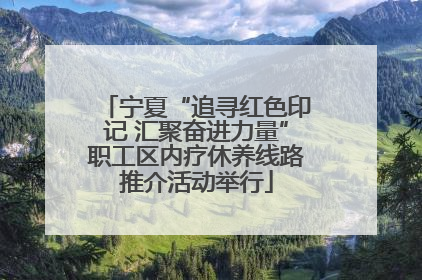 宁夏“追寻红色印记 汇聚奋进力量”职工区内疗休养线路推介活动举行