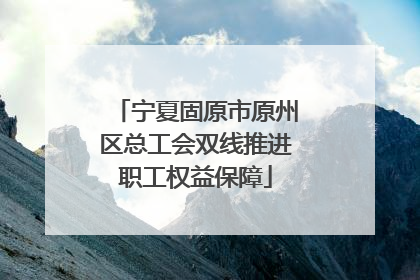 宁夏固原市原州区总工会双线推进职工权益保障