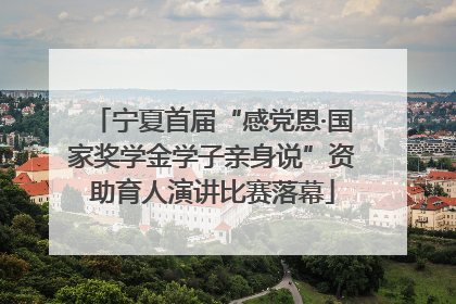 宁夏首届“感党恩·国家奖学金学子亲身说”资助育人演讲比赛落幕