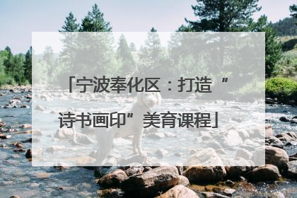 宁波奉化区：打造“诗书画印”美育课程