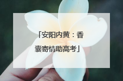 安阳内黄：香囊寄情助高考