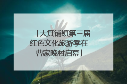 大箕铺镇第三届红色文化旅游季在曹家晚村启幕