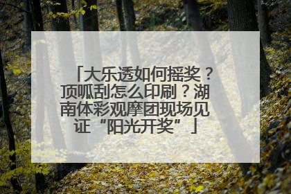 大乐透如何摇奖？顶呱刮怎么印刷？湖南体彩观摩团现场见证“阳光开奖”