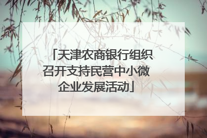 天津农商银行组织召开支持民营中小微企业发展活动