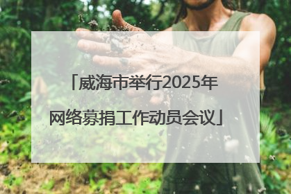 威海市举行2025年网络募捐工作动员会议