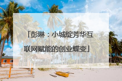 彭琳：小城绽芳华互联网赋能的创业蝶变