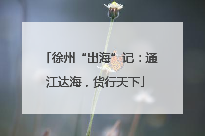 徐州“出海”记：通江达海，货行天下