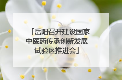 岳阳召开建设国家中医药传承创新发展试验区推进会