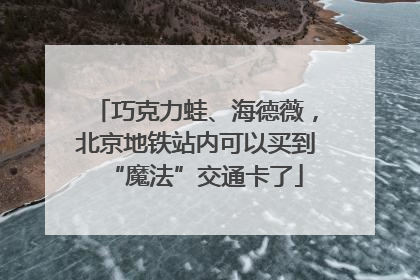 巧克力蛙、海德薇，北京地铁站内可以买到“魔法”交通卡了
