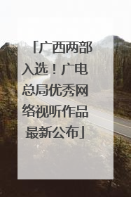 广西两部入选！广电总局优秀网络视听作品最新公布