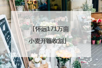 怀远171万亩小麦开镰收割